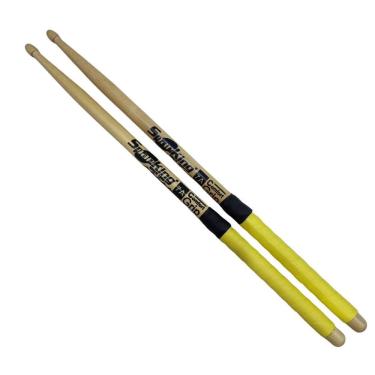 Imagem de Baqueta 7A Ponta Madeira Comfort Grip Amarela Spanking