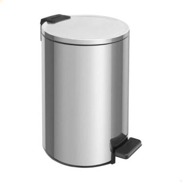 Imagem de Lixeira Inox Tramontina Com pedal Loop 12L Fechamento Softclose 94547/