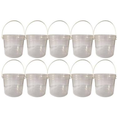 Imagem de Balde transp 2.2l alça plástica de fermentador 10 pçs