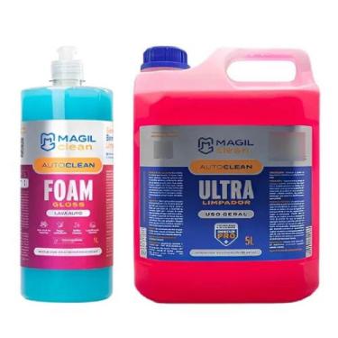 Imagem de Kit foam gloss 1l e autoclean 5l magil clean - marca