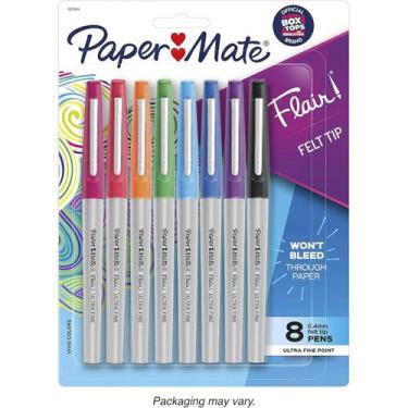 Imagem de Caneta Flair Ultra Fina 0.4mm 8 Cores Paper Mate