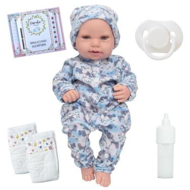 Imagem de Bebe Reborn Menina Princesa Larinha Pijama Unicórnio Fofo - Cegonha Re