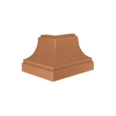 Imagem de Canto externo para acabamento de moldura em forro pvc cor carvalho /25