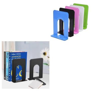 Imagem de Suporte livros aparador bibliocanto porta cd dvd kit 2 - Uzy, azul