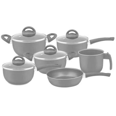 Imagem de Conjunto De Panelas Marpal 06 Peças Preto Antiaderente