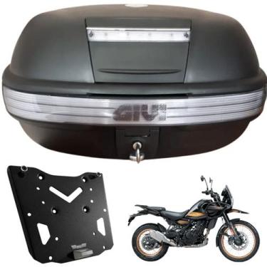 Imagem de Baú Givi 46 L E460 Fumê + Suporte Bráz Monokey Himalayan 450 - Bráz Ac