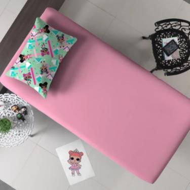 Imagem de Jogo de Cama Solteiro Portallar Malha Misto 2pçs Lol Color/Rosa Prisma