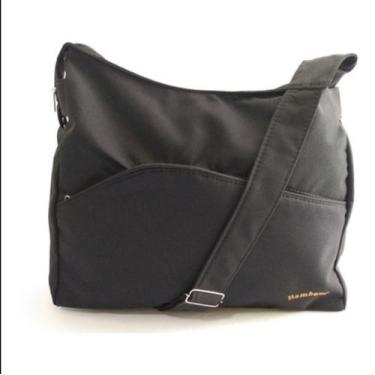 Imagem de Bolsa Transversal Tira-colo Carteiro Grande Feminino - Bambuzal, Azul 