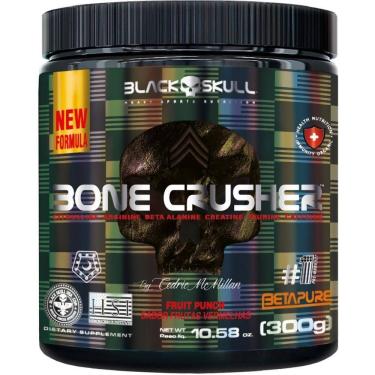Imagem de Pre treino bone crusher 300g nova formula fruit punch black