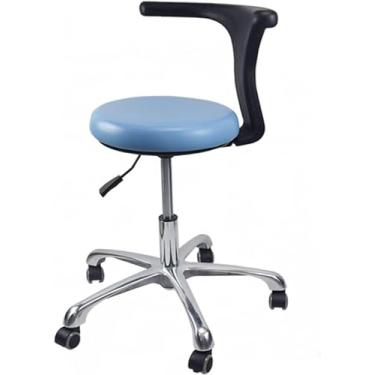 Imagem de Banqueta Odontológica Médica Cadeira De Dentista Cadeira De Médico Ajustável Em Altura Com Rotação De 360 Graus Apoio De Braço Cadeira De Assistente De Enfermeira