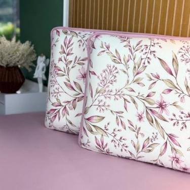 Imagem de Jogo de Lençol Cama 3 e 2 Peças Estamapados 100% Algodão com Elástico e Toque Macio (Casal, Inverno)