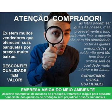 Imagem de Banco Bar Banqueta Alta Aço Giratória Luxo Preto Assento D33 - Preto -