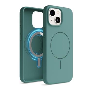 Imagem de Capinha Silicone Magnética Para iPhone 11 12 13 14 15 16 17 Pro Max (Verde, Iphone 16 Pro)