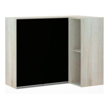 Imagem de Armário Canto Reto Conjugado 2 Portas Lis Legno Crema