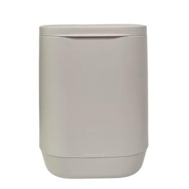 Imagem de Lixeira Aura Suspensa Piso/Parede Com Tampa Fixação Adesiva