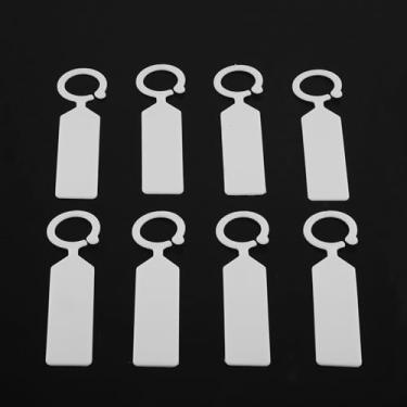 Imagem de Eacam Etiquetas de Sementes de Plantas de Etiqueta de Nome Penduradas, Etiquetas de Suspensão para Plantas, Marcadores de Berçário de árvores de Jardim de 100 Peças, Fácil de Limpar, (Branca)