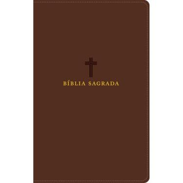 Imagem de Bíblia Sagrada Acf, Couro Soft, Marrom, Letra Grande, Leitura Perfeita