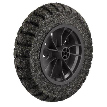 Imagem de Pneu Maciço Tramontina Em Borracha Macia Com Roda Plástica 8 Polegada Para Carrinho De Mão
