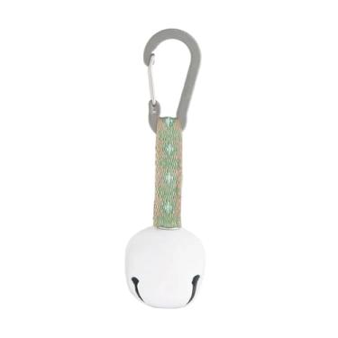 Imagem de Generic Mosquetão Bear Bell com gancho multifuncional para proteção, ideal para mochilas, caminhadas, camping, ciclismo e escalada ao ar livre, Branco
