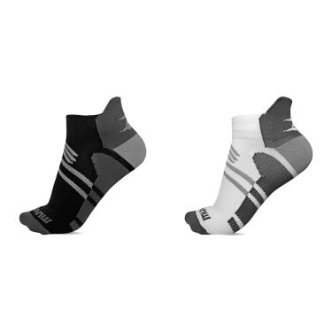 Imagem de Kit Muvin Meias Arrow Preto + Branco 34-39 Compressão