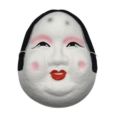Imagem de SÖPÖSÖPÖ Otafuku Mask Japanese Traditional Festival Style – 1 piece x 7.48in (19cm) Made in Japan Cute Amulet Japanese style souvenir gift