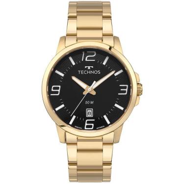 Imagem de Relógio Technos Masculino Racer Basico Dourado - 2315lbb/1p