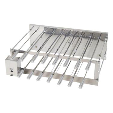 Imagem de Churrasqueira Giratória Rotativa Aço Inox Crid 15 Espetos Bivolt