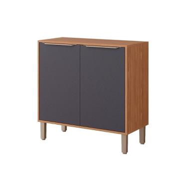 Imagem de Balcão Cozinha P- Cooktop Divina C- 2 Portas 80cm Freijo-titanium - Mgm