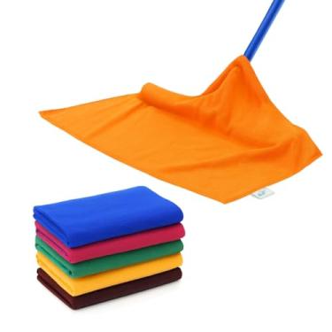 Imagem de Kit 4 Panos de Microfibra Grandes, Limpeza Multiuso, Pano de Chão, Lavável e Reutilizável, para Cozinha, Pia, Vidros e Limpeza Geral