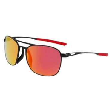 Imagem de Óculos de Sol Nike Ace Driver EV24008 Satin Black Red Mirror-Masculino