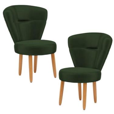 Imagem de Kit 2 Cadeiras Decorativa para Penteadeira Maquiagem Sala de Jantar Ca