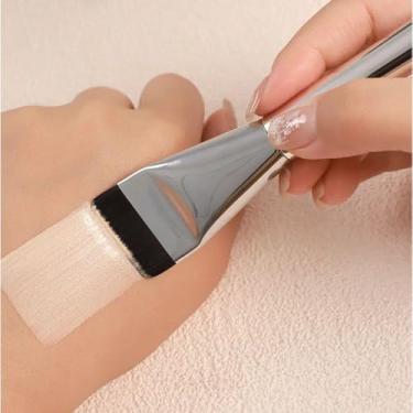 Imagem de Pincel de base de lâmina superfina, base líquida, pincel de maquiagem, corretivo, leve, profissional, ferramentas de beleza