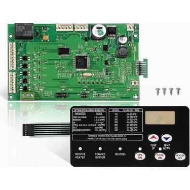 Imagem de S SONLEE Kit de placa de controle de aquecedor de piscina 42002-0007S com almofada de membrana de interruptor 472610Z compatível com sistemas elétricos de aquecedores de piscina/spa Mastertemp &
