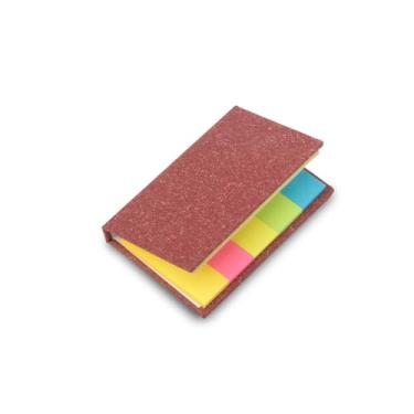 Imagem de Caderno A5 com Capa Dura, 80 Folhas Pautadas, Material Sintético, Suporte para Caneta, Elástico, Miolo Bege (Mini Caderno sticky Vermelho)