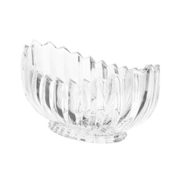 Imagem de Centro de Mesa Decorativo de Cristal Geneva Transparente 28x15cm Wolff