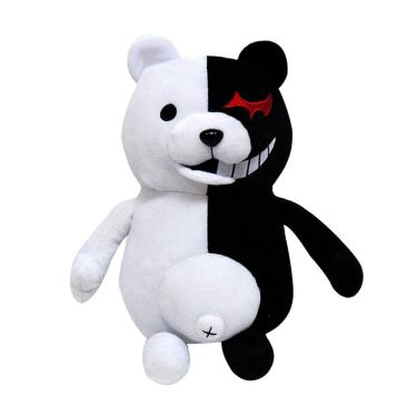 Imagem de Bicho de pelúcia Danganronpas 2 Monokumas Preto e Branco 25cm