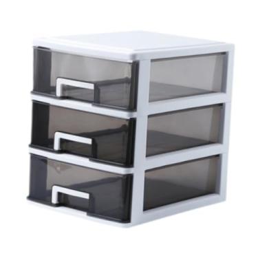 Imagem de Bothyi Gavetas Caixa de Armazenamento de Mesa Caixa Leve Decorativa Tipo Gavetas Armário de Armazenamento para Lojas de Cosméticos Dormitório Apartamento, 3 Níveis