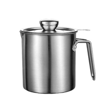 Imagem de Bothyi Coador de Óleo, Recipiente Multiuso para Óleo e Gordura com Tampa Antipoeira, Utensílio de Cozinha, S