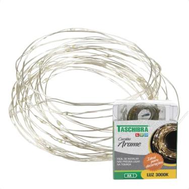 Imagem de Fio de Luz Fada Cordão De Led 5m 50 Leds a Pilha Taschibra - 3000K - Amarelo Quente