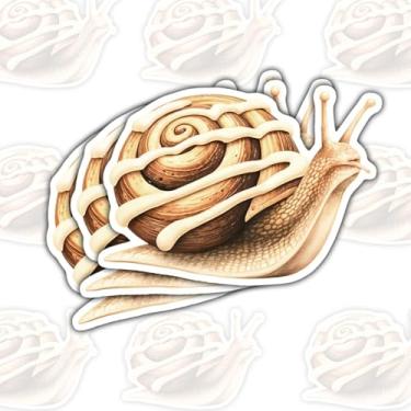 Imagem de 3 adesivos fofos de caracol abraçando, decalques de vinil de animais engraçados para laptop, caderno, diário, garrafa de água, para-choque de carro, presente para adolescentes, estudantes, crianças