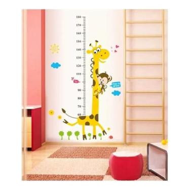 Imagem de ADESIVO INFANTIL VERSÃO DE DESENHO ANIMADO, GRÁFICO DE CRESCIMENTO PARA CRIANÇAS, TABELA DE ALTURA, RÉGUA, DECORAÇÃO DE PAREDE PARA MEDIR PRESENTE MENINOS MENINAS
