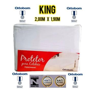 Imagem de capa protetora para colchão impermeável ortobom king