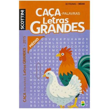 Imagem de Livro - Scottini Caça-palavras Letras Grandes (32p) N.2015 (Médio)