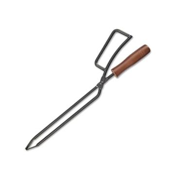 Imagem de Pinça de lareira resistente para lenha, pinças de fogueira para lareira interna e fogueira externa, fácil de carregar e segurar