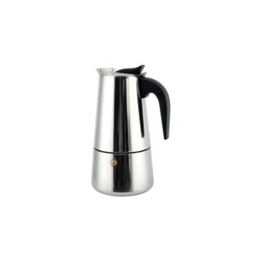 Imagem de Cafeteira Italiana Express, Aço Inox, 9 Xícaras, 10cm Diâmetro x 19cm Altura, Modelo Tradicional Europeu