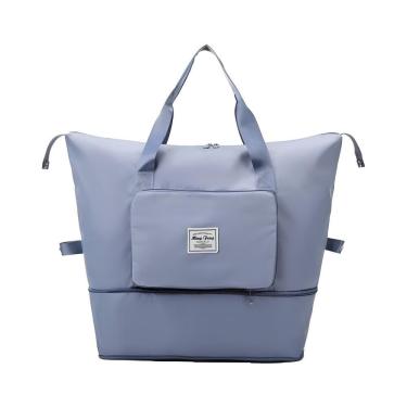 Imagem de Bolsa De Viagem Mochila Dobrável Grande Impermeável Azul