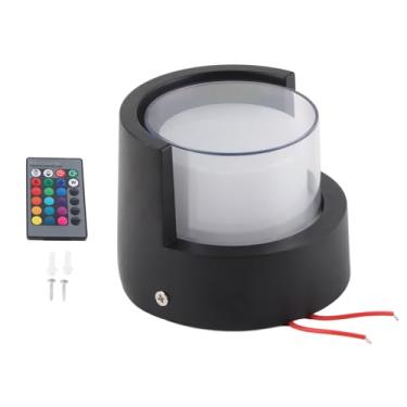 Imagem de Cryfokt Lâmpada de Parede LED RGB 5W Com Controle Remoto para Corredor de Galeria, 500lm à Prova D'água, Alumínio Estilo Moderno + Material Acrílico para Quarto, Sala de Estudo