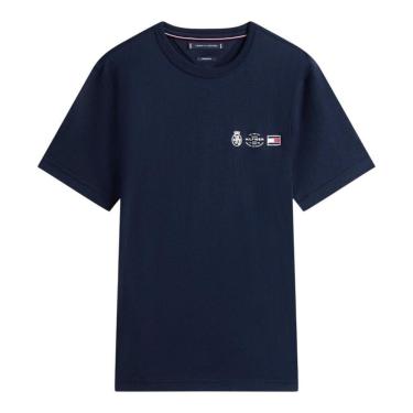 Imagem de Camiseta Tommy Hilfiger Small Crest Outline Tee Branca-Masculino