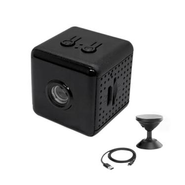 Imagem de ZEZEFUFU Mini câmera de segurança doméstica sem fio WiFi 1080p, câmera de visão noturna para escritório em casa