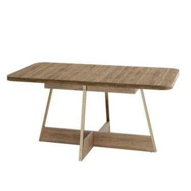 Imagem de Mesa De Jantar 6 Lugares Retangular 1,60m 1592 Carraro Carvalho - MÓVE